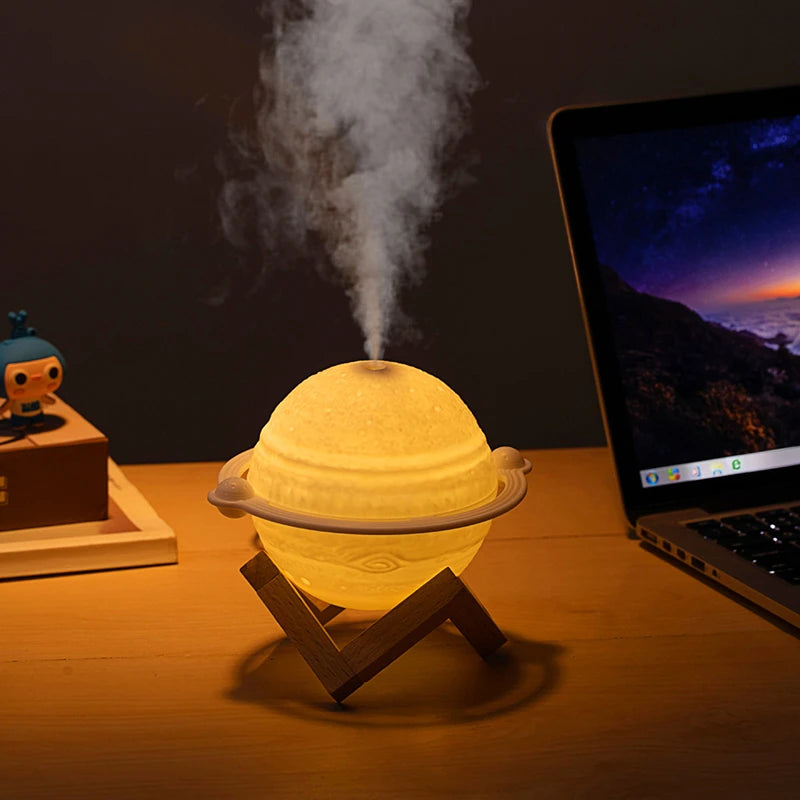 2 in 1 Moon Planet Color Changing Humidifier
