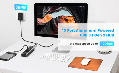Aluminum USB Splitter